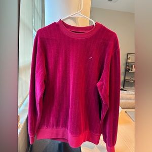 Supreme F/W17 Ribbed Velour Crewneck - Burgundy (M)